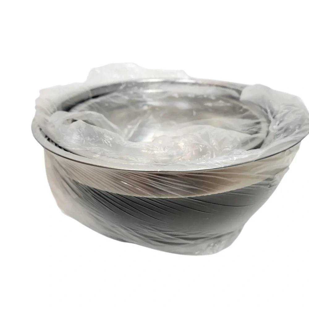 Culinary Craft 3pc Stainless Steel Nesting Mixing Bowl Set Black‎ Kitchen Bowls